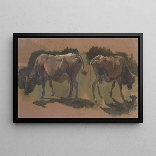 Johann Nepomuk Rauch - Two cows in Albano.webp