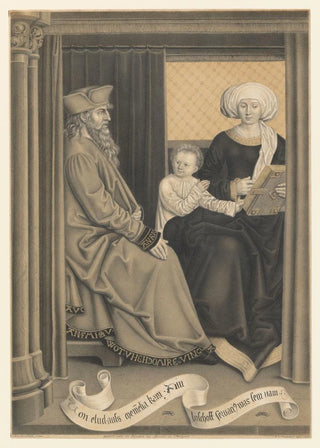 Johann Nepomuk Strixner - Bishop Servatius with a woman and child.webp