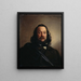 Portrait von Ferdinand Freiligrath - Johann Peter Hasenclever — gerahmtes Bild an der Wand