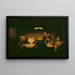 La Salle de Lecture - Johann Peter Hasenclever — gerahmtes Bild an der Wand