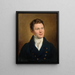 Portrait eines jungen Mannes - Johann Peter Krafft — gerahmtes Bild an der Wand