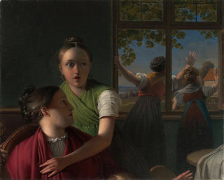 Vier Mädchen in einem Zimmer - Johann Peter Krafft — Ansicht des Kunstwerks