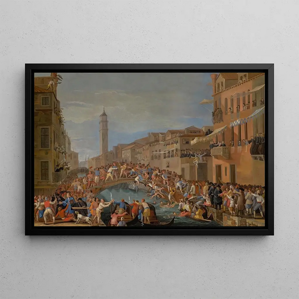 Johann Richter - A View Of The Ponte Dei Pugni.webp