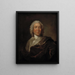 Gerhard Morell, Wächter der königlichen Kunstkammer Dänemarks - Johann Salomon Wahl — gerahmtes Bild an der Wand