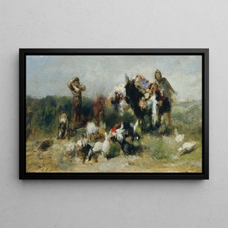 Johann Till the younger - Szene aus Don Quichote Kampf mit dem Geflgel.webp