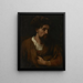 Portrait eines Philosophen - Johann Ulrich Mayr — gerahmtes Bild an der Wand
