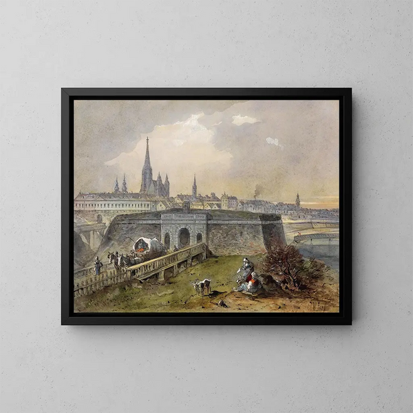 Vienne 03 - Johann Wilhelm Frey — gerahmtes Bild an der Wand