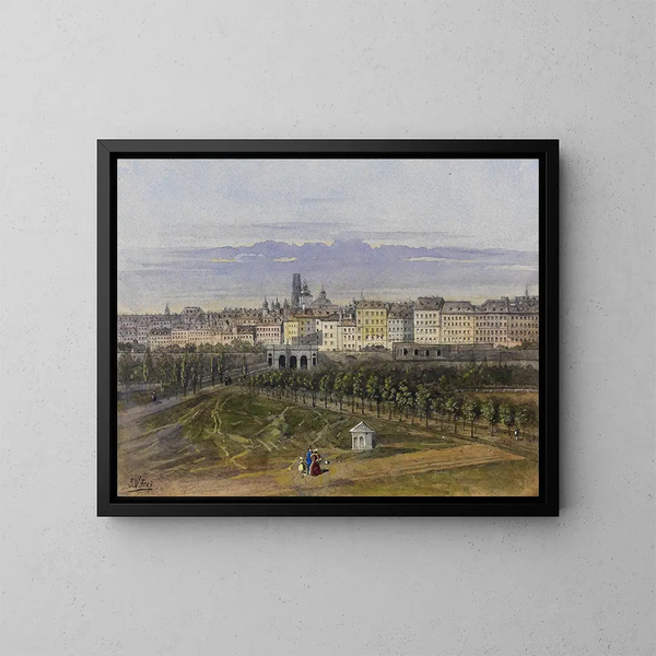 Vienne 04 - Johann Wilhelm Frey — gerahmtes Bild an der Wand