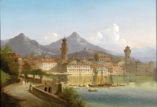 Johann Wilhelm Jankowsky - Riva on Lake Garda.webp