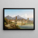 Riva am Gardasee - Johann Wilhelm Jankowsky — gerahmtes Bild an der Wand