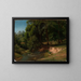 Sur l'Alb I mit Rittern in Ruhe - Johann Wilhelm Schirmer — gerahmtes Bild an der Wand