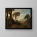 Der Morgen, die Abreise des Reisenden nach Jericho - Johann Wilhelm Schirmer — gerahmtes Bild an der Wand