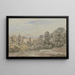 Wald mit weiter Aussicht - Johann Wilhelm Schirmer — gerahmtes Bild an der Wand