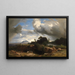 Gewitter naht in der römischen Landschaft - Johann Wilhelm Schirmer — gerahmtes Bild an der Wand