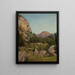Schweizer Berglandschaft Gemälde - Johann Wilhelm Schirmer — gerahmtes Bild an der Wand