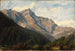 Schweizer Landschaftsgemälde mit dem Piz Beverin im Hintergrund - Johann Wilhelm Schirmer — Ansicht des Kunstwerks