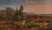 Zypresse im Park der Villa d'Este bei Tivoli - Johann Wilhelm Schirmer — Ansicht des Kunstwerks