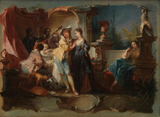 Der wiedergekehrte Sohn lebend mit Prostituierten - Johann Wolfgang Baumgartner — Ansicht des Kunstwerks