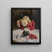 Ein Blumenstrauß in einer Vase - Johanna Løssl — gerahmtes Bild an der Wand