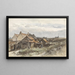 Fischerhäuser in Scheveningen - Johannes Bosboom — gerahmtes Bild an der Wand