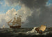 Schiffe in einem stürmischen Meer - Johannes Christiaan Schotel — Ansicht des Kunstwerks