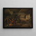 Ein Weberatelier - Johannes Dircksz van Oudenrogge — gerahmtes Bild an der Wand