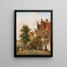 Les canaux - Johannes Franciscus Spohler — gerahmtes Bild an der Wand