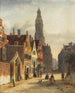 Eine lebendige holländische Straße - Johannes Frederik Hulk — Ansicht des Kunstwerks