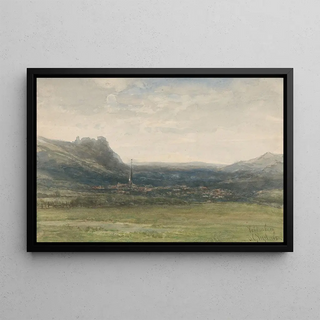Johannes Gijsbert Vogel - Gezicht op Valkenburg Limburg.webp