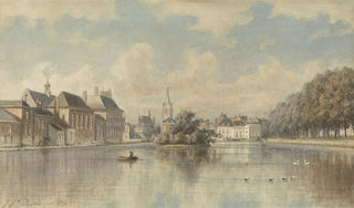Johannes Josephus Destree - Hofvijver te sGravenhage.webp