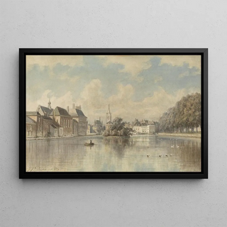 Johannes Josephus Destree - Hofvijver te sGravenhage.webp