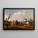 Schlachtenszene - Johannes Lingelbach — gerahmtes Bild an der Wand