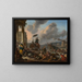Port sur la Méditerranée - Johannes Lingelbach — gerahmtes Bild an der Wand