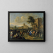 Fest der Pfarrei - Johannes Lingelbach — gerahmtes Bild an der Wand