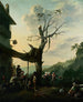 Bauern beim Tarantella-Tanzen - Johannes Lingelbach — Ansicht des Kunstwerks