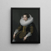 Portrait de Catharina van Voorst - Johannes Paulus Moreelse — gerahmtes Bild an der Wand