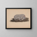 Schlafender Hund - Johannes Tavenraat — gerahmtes Bild an der Wand