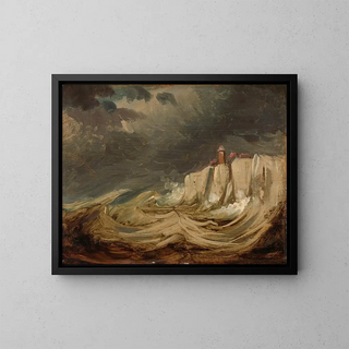 Tempêtes sur la côte - Johannes Tavenraat — gerahmtes Bild an der Wand