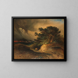 L'orage - Johannes Tavenraat — gerahmtes Bild an der Wand