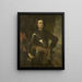 Portrait eines Militäroffiziers - Johannes Vollevens — gerahmtes Bild an der Wand