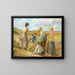 Frauen in den Dünen bei Skagen - Johannes Wilhjelm — gerahmtes Bild an der Wand