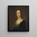 Portrait de Miss Hamilton - John Astley — gerahmtes Bild an der Wand