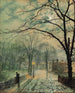 Eine Spaziergang im Mondschein in Bonchurch, Isle of Wight - John Atkinson Grimshaw — Ansicht des Kunstwerks