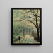 Eine Spaziergang im Mondschein in Bonchurch, Isle of Wight - John Atkinson Grimshaw — gerahmtes Bild an der Wand