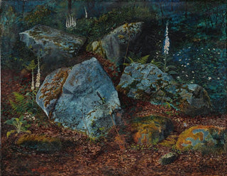 John Atkinson Grimshaw - Boulders In Storsforth Wood.webp