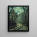 in der Nähe des Hauses - John Atkinson Grimshaw — gerahmtes Bild an der Wand