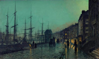John Atkinson Grimshaw - Shipping on the Clyde.webp