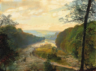 John Atkinson Grimshaw - The Wharfe valley with Barden Tower beyond.webp