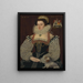 Das Gemälde Die Herzogin von Chandos - John Bettes der Jüngere — gerahmtes Bild an der Wand