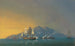 Die 18-Kanonen-Galeone HMS Stork, die die französische Brigantine Cygne und zwei bewaffnete Galeonen vor der Küste des Pearl Rock, Martinique, am 12. Dezember 1808, anläuft - John Christian Schetky — Ansicht des Kunstwerks